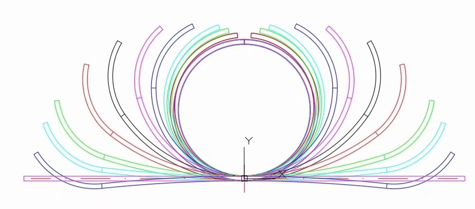Sheet Roll from Flat to Circular Profile Changes 2D Sketch LIDI Machinery