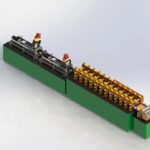 Steel Cold Rolling Machine Production Line Roller Syetem+Flatting Mill+Auto-cut system 3D Design Render LIDI Trading